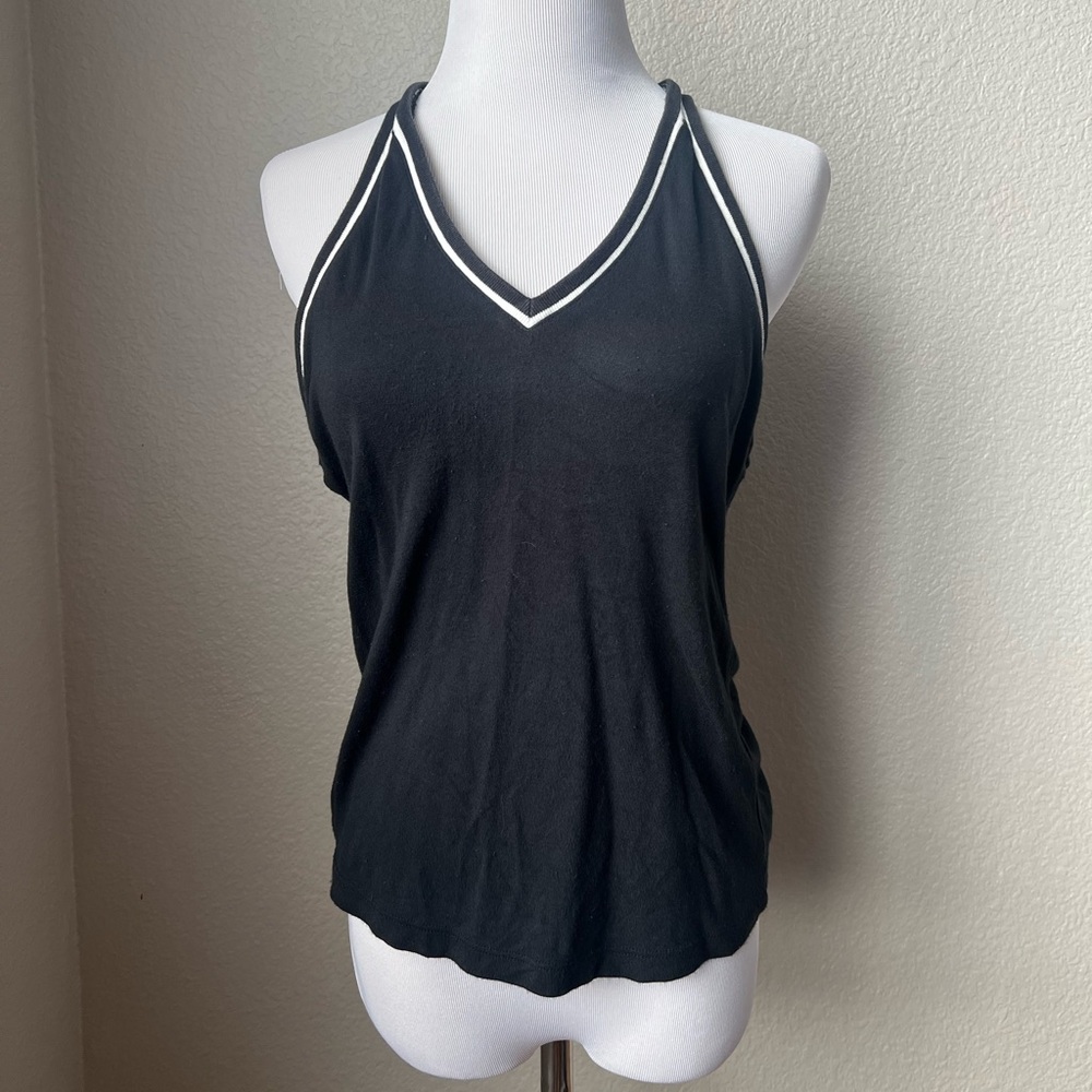Maeve Anthropologie Black Halter Tank Top, S